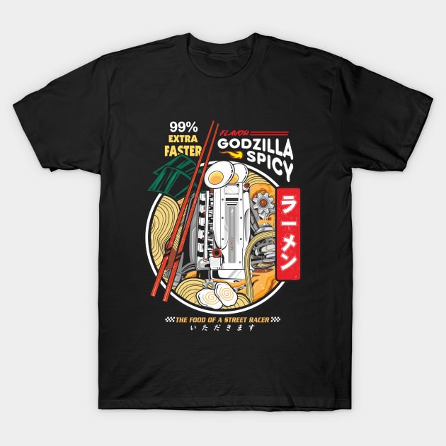 RAMEN STREET RACE T-Shirt by RYZWORK